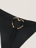 2 piezas de Sexy panties para mujeres en color Negro con diseno T-Back