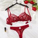 Conjunto De Ropa Interior De Encaje Para Mujeres
