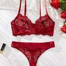 Conjunto De Ropa Interior De Encaje Para Mujeres