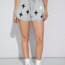 EZwear Shorts De Cintura Con Cordon Y Diseno Gris
