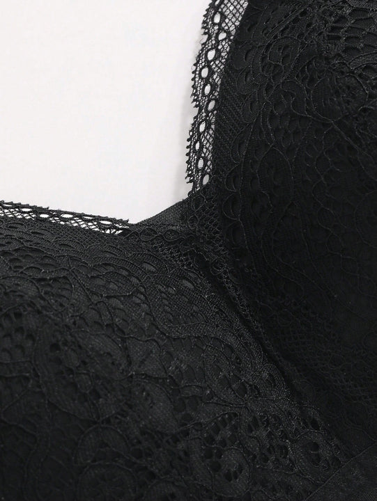 DAZY Sujetador De Encaje Inalambrico Con Copa Triangular