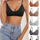5 piezas/set sujetadores casuales sin costuras de mujer de punto de canale solido