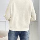 Frenchy cardigan con botones de corte casual y rayas para mujer, para otono/invierno