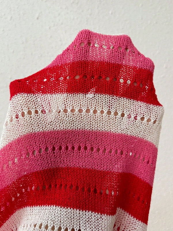 Frenchy Sueter De Rayas Para Mujer Con Hombros Descubiertos Y Mangas Largas