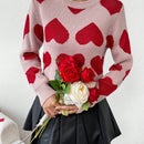 Frenchy Sweater Con Patron De Corazon