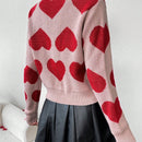 Frenchy Sweater Con Patron De Corazon