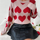 Frenchy Sweater Con Patron De Corazon