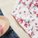 WYWH Top Palabra De Honor Con Estampado Floral Estilo Vacaciones