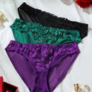 Panties De Triangulo Con Encaje De Patchwork Para Mujeres