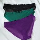 Panties De Triangulo Con Encaje De Patchwork Para Mujeres