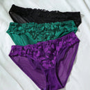 Panties De Triangulo Con Encaje De Patchwork Para Mujeres