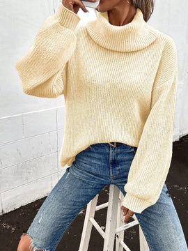 LUNE Sueter De Cuello Alto Y Hombro Caido Para Mujer