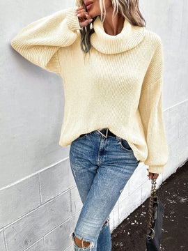 LUNE Sueter De Cuello Alto Y Hombro Caido Para Mujer