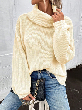 LUNE Sueter De Cuello Alto Y Hombro Caido Para Mujer