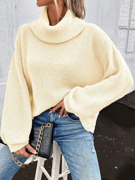 LUNE Sueter De Cuello Alto Y Hombro Caido Para Mujer