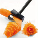 1pc Cortador Espiral para Zanahorias, Rábanos, Patatas, Pelador de Frutas, Dispositivo para Tallar Flores, Herramienta de Corte de Verduras para Cocina