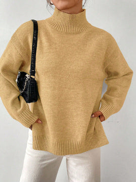 Essnce Sueter De Punto Con Hombros Caidos Y Color Liso Para Mujer
