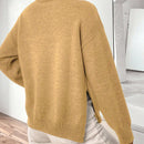 Essnce Sueter De Punto Con Hombros Caidos Y Color Liso Para Mujer