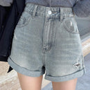 DAZY Shorts De Mezclilla Rasgados Para Mujer