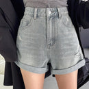 DAZY Shorts De Mezclilla Rasgados Para Mujer
