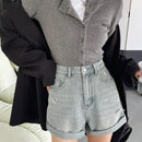DAZY Shorts De Mezclilla Rasgados Para Mujer