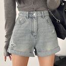 DAZY Shorts De Mezclilla Rasgados Para Mujer