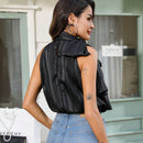 Prive Camisa Sin Mangas Para Mujer Con Cuello Con Nudo De Lazo