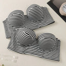 Sosten Bandeau Con Aros Y Rayas Para Mujeres