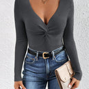 Frenchy Sueter De Punto Trenzado De Color Liso
