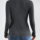 Frenchy Sueter De Punto Trenzado De Color Liso
