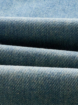 MOD Jeans De Pierna Ancha Con Abertura Para Mujeres Lavadas Con Chambray