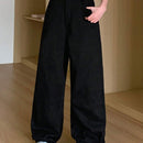 DAZY Pantalones De Mezclilla De Pierna Ancha Para Mujer Con Bolsillos