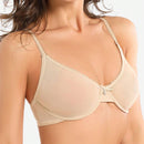 Sujetador Ultrafino De Encaje Y Malla Para Mujer, No Forrado, Sexy Y Comodo Con Soporte De Acero Para Uso Diario