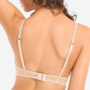 Sujetador Ultrafino De Encaje Y Malla Para Mujer, No Forrado, Sexy Y Comodo Con Soporte De Acero Para Uso Diario
