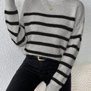 Essnce Sueter De Cuello Alto De Rayas Para Mujer