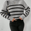Essnce Sueter De Cuello Alto De Rayas Para Mujer