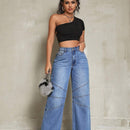 SXY Jeans De Mezclilla Rectos Y Sueltos
