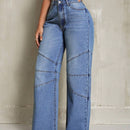 SXY Jeans De Mezclilla Rectos Y Sueltos