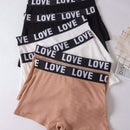 Paquete De 6 Calzoncillos Tipo Boxer Con Estampado De Alfabetos Para Mujer, Suaves Y Elasticos, Comodos Calzoncillos Con Cintura Caida