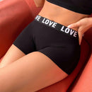Paquete De 6 Calzoncillos Tipo Boxer Con Estampado De Alfabetos Para Mujer, Suaves Y Elasticos, Comodos Calzoncillos Con Cintura Caida