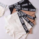 Paquete De 6 Calzoncillos Tipo Boxer Con Estampado De Alfabetos Para Mujer, Suaves Y Elasticos, Comodos Calzoncillos Con Cintura Caida