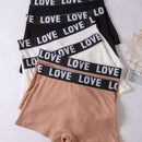 Paquete De 6 Calzoncillos Tipo Boxer Con Estampado De Alfabetos Para Mujer, Suaves Y Elasticos, Comodos Calzoncillos Con Cintura Caida