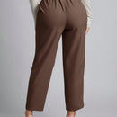 Petite pantalones de pana para mujer con cintura elastica en la parte trasera, apropiados para otono e invierno