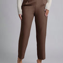 Petite pantalones de pana para mujer con cintura elastica en la parte trasera, apropiados para otono e invierno