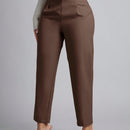 Petite pantalones de pana para mujer con cintura elastica en la parte trasera, apropiados para otono e invierno