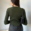 Prive Jersey Corto Con Detalle Retorcido, Abertura Y Mangas Raglan