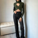 Prive Jersey Corto Con Detalle Retorcido, Abertura Y Mangas Raglan