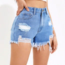 PETITE Shorts De Mezclilla Desgastados