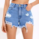 PETITE Shorts De Mezclilla Desgastados