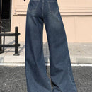 DAZY Jeans De Mezclilla De Pierna Ancha (lavado)
